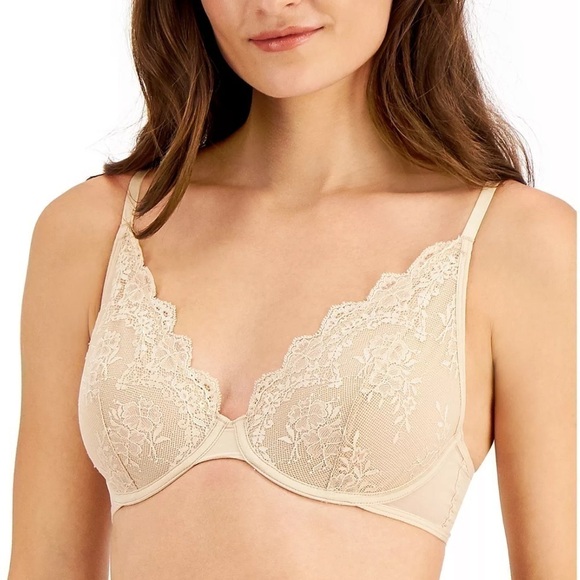 New  INC International Concepts Women Apex Lace Bra Intimate Size M - Picture 1 of 7
